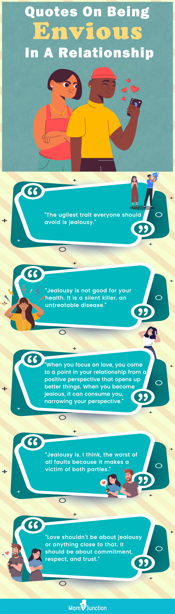 quotes about jealousy in a relationship (infographic)