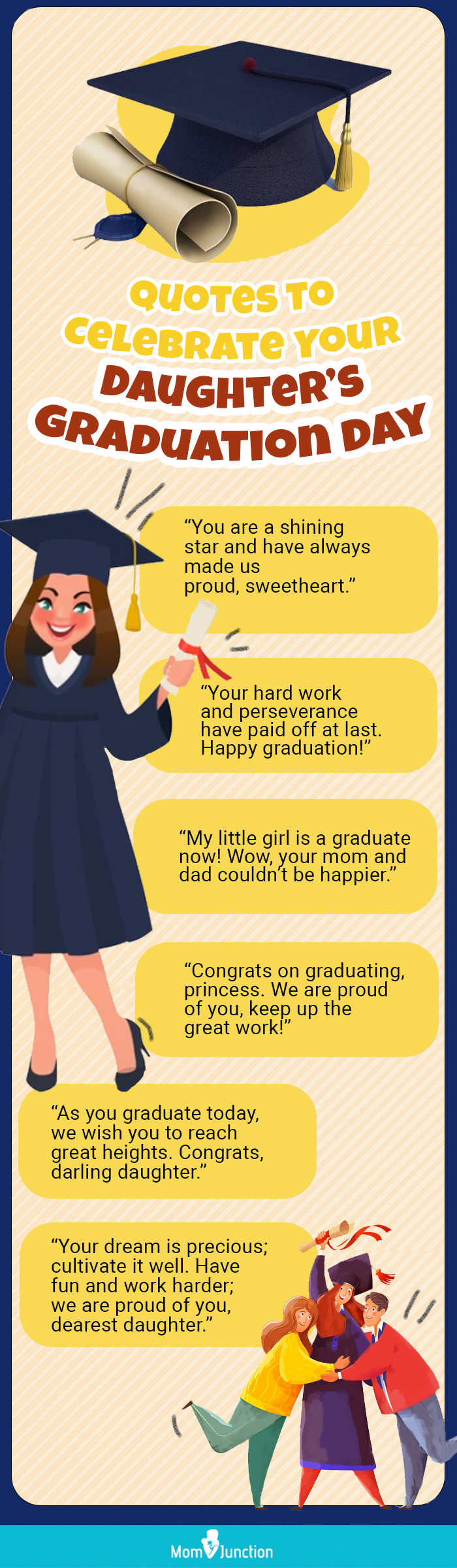 daughters graduation day quotes (infographic)