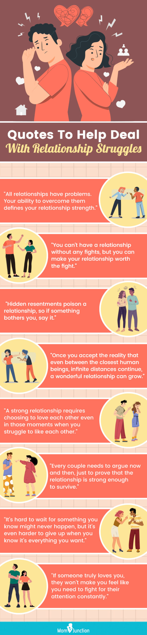 quotes to help deal with relationship struggles (infographic)