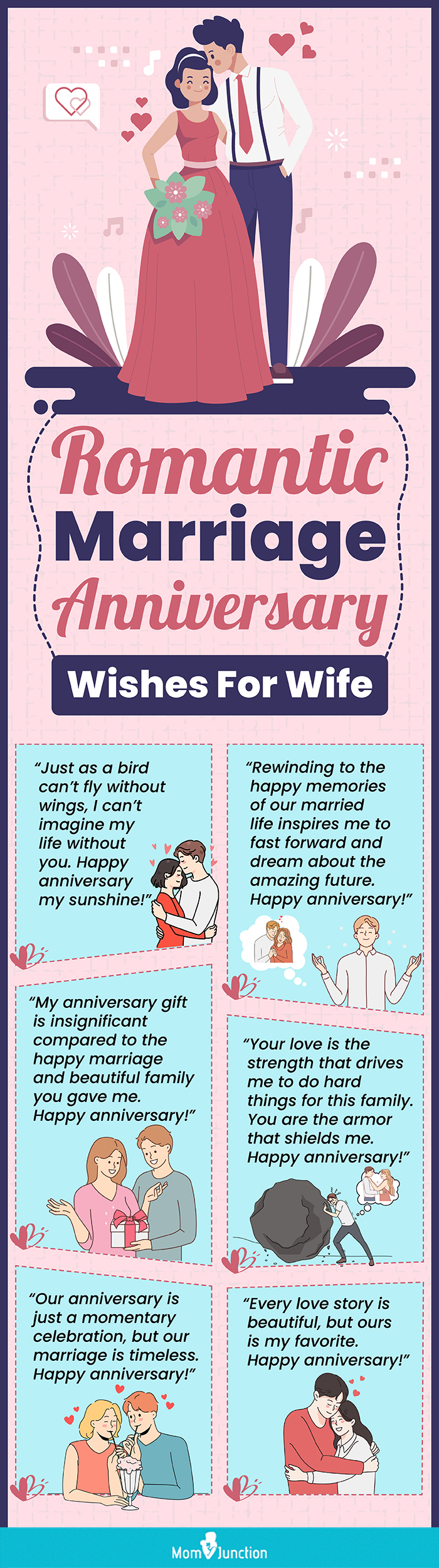 marriage anniversary wishes for wife (infographic)
