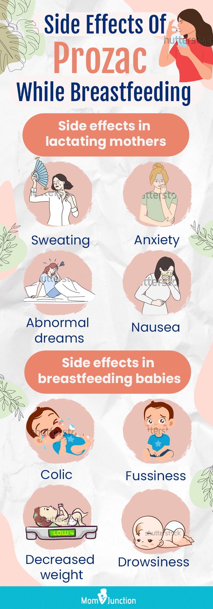 side effects of prozac while breastfeeding (infographic)