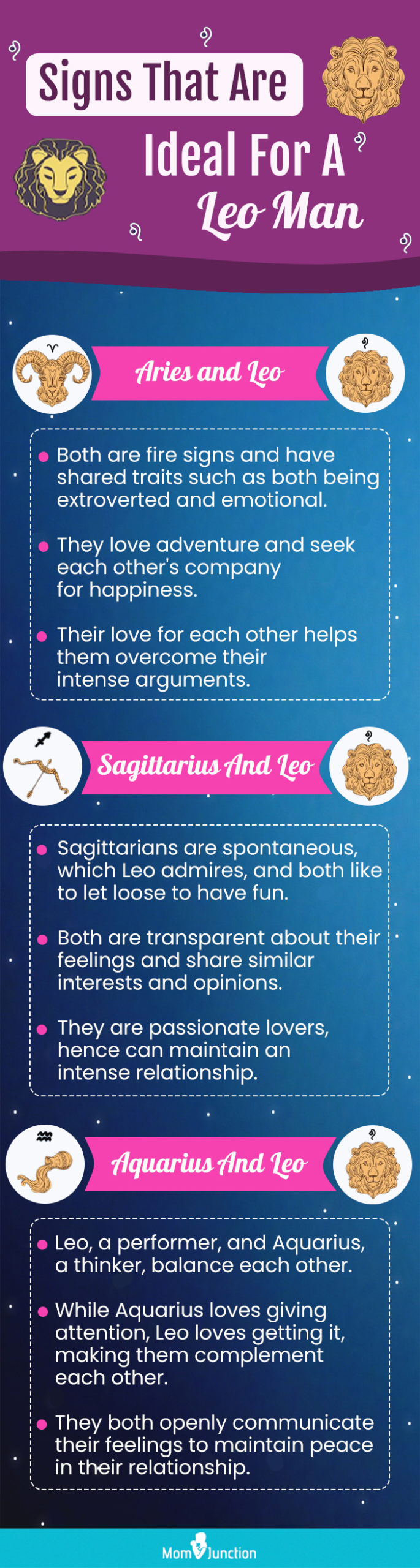 signs that are ideal for a leo man [infographic]