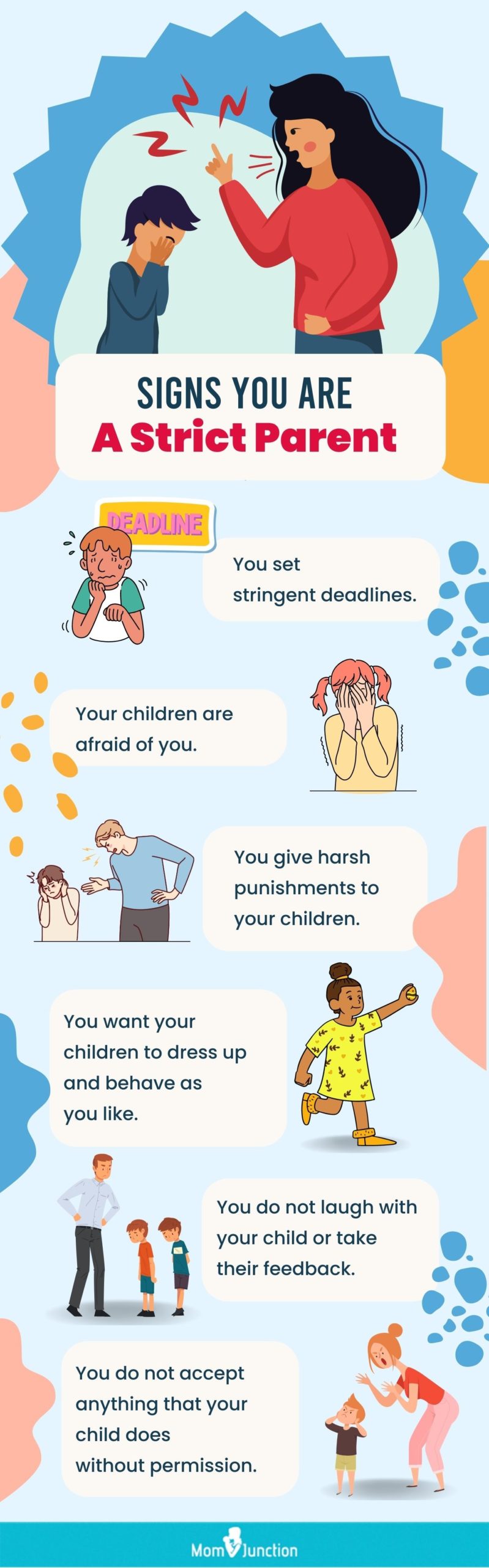 signs you are a strict parent (infographic)
