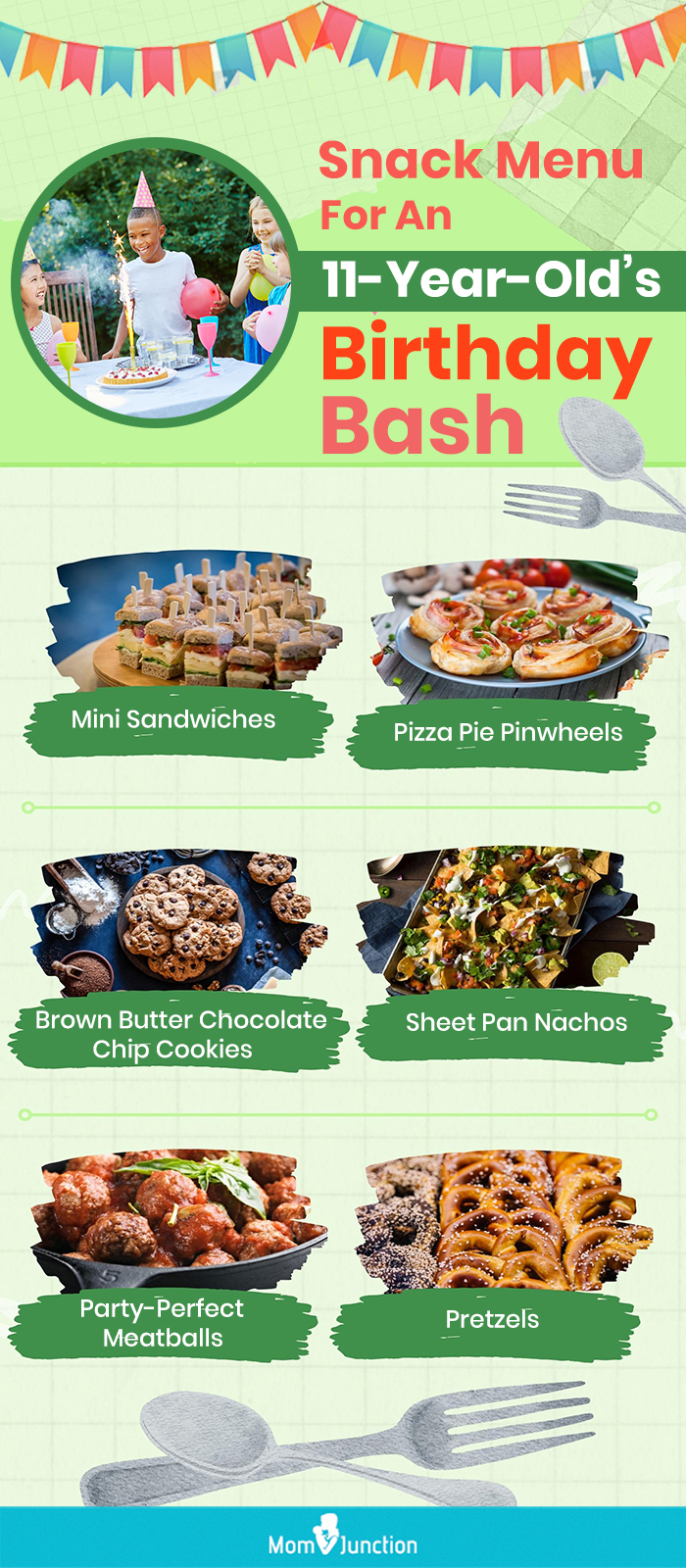 snack ideas for 11 year old birthday [infographic]