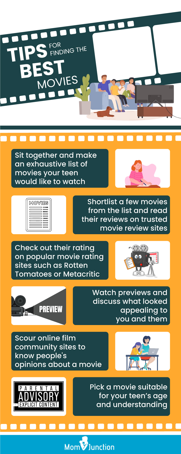 tips for finding the best movies [infographic]