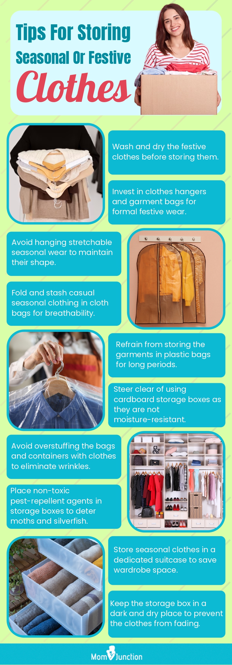 Tips For Storing Seasonal Or Festive Clothes (infographic)