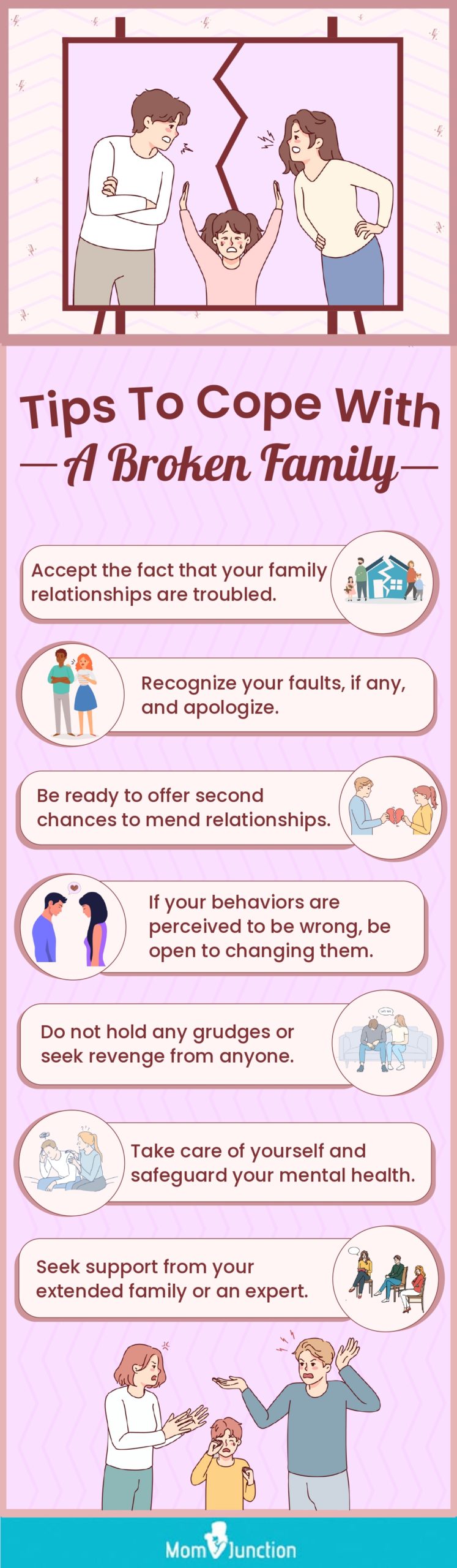 tips to cope with a broken family [infographic]