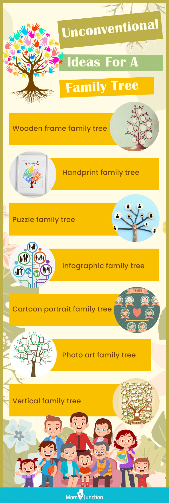 unconventional ideas for a family tree [infographic]