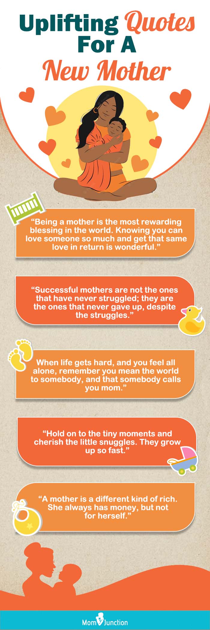 quotes for a new mom (infographic)