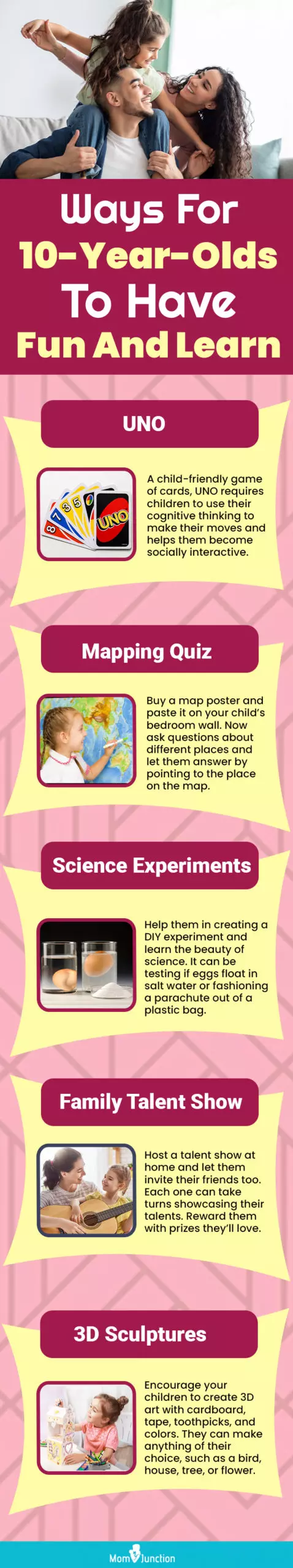 ways for 10-Year-Olds to have fun and learn (infographic)