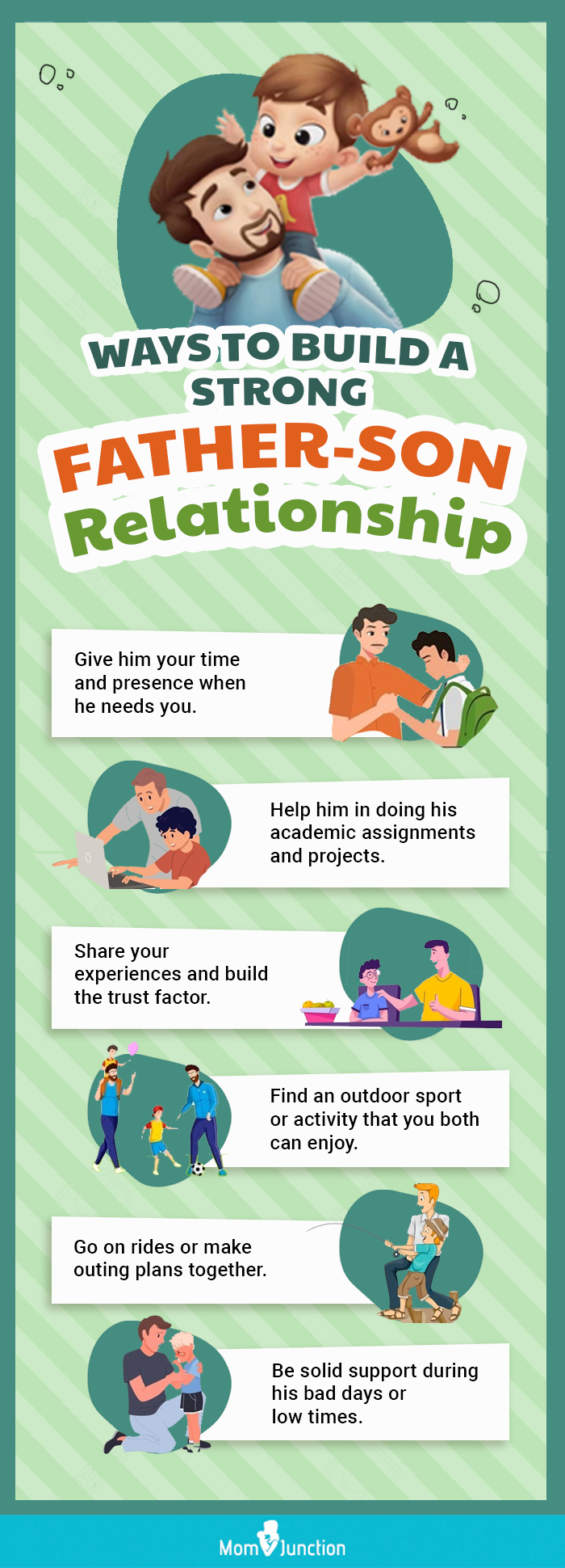 creating and sustaining a strong father-son bond (infographic)