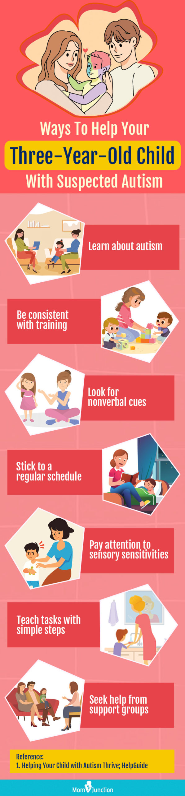 ways to help your three year old child with suspected autism (infographic)
