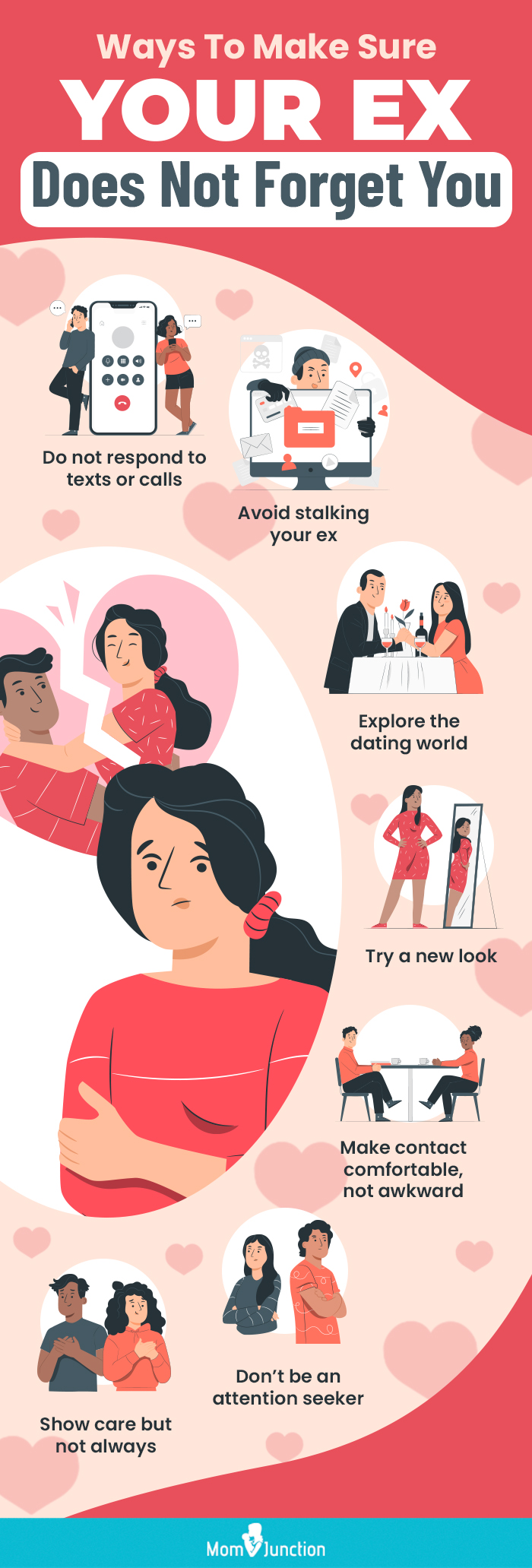 ways to make sure your ex does not forget you (infographic)