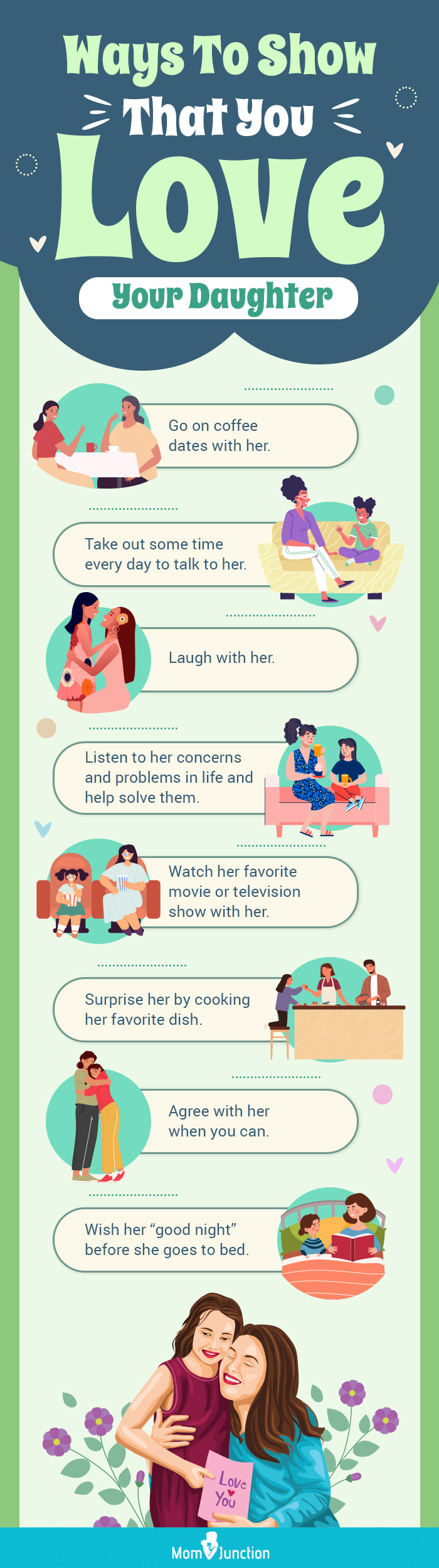 tips for conveying your love to daughter (infographic)
