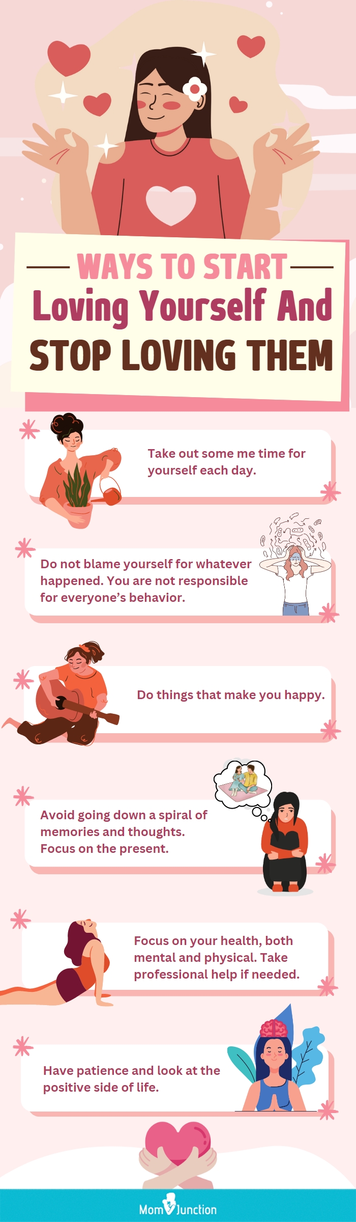 ways to start loving yourself (infographic)