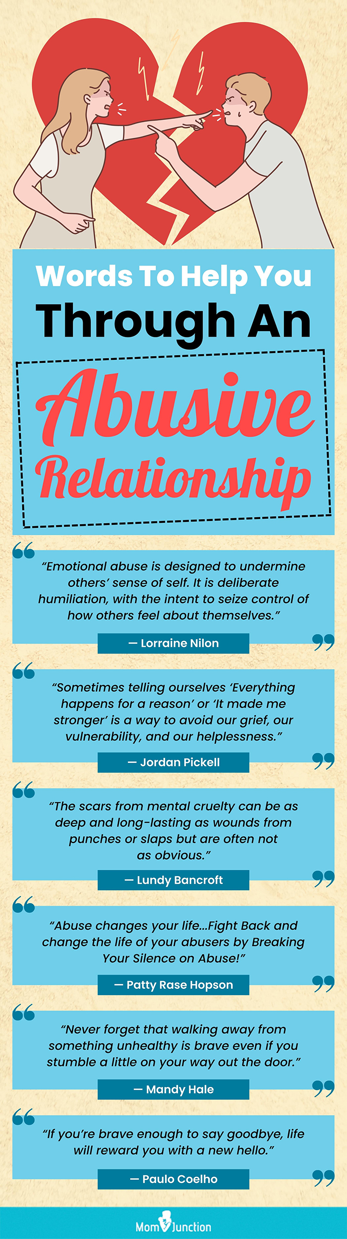 quotes on abusive relationships (infographic)