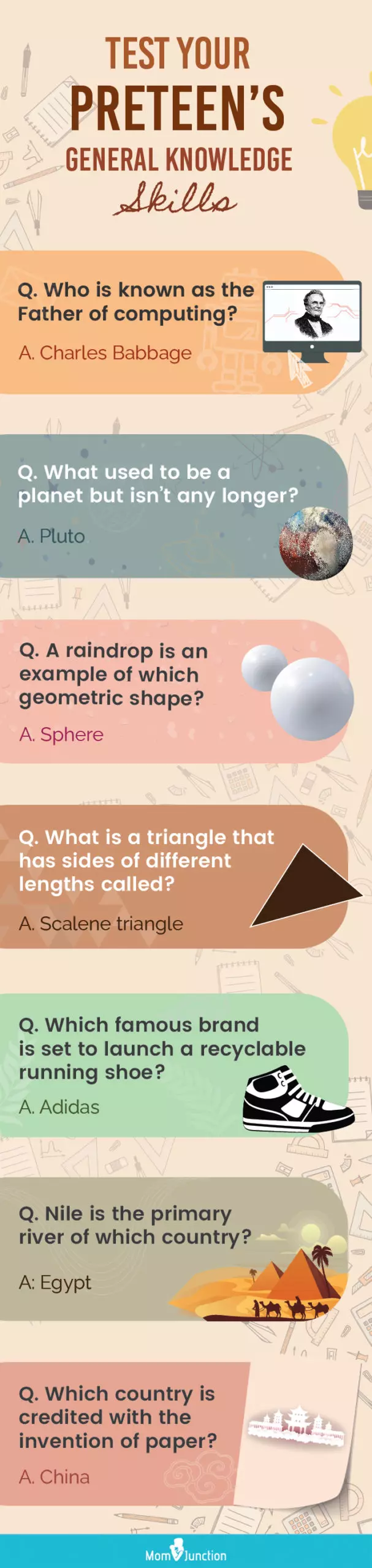 gk questions for class (infographic)