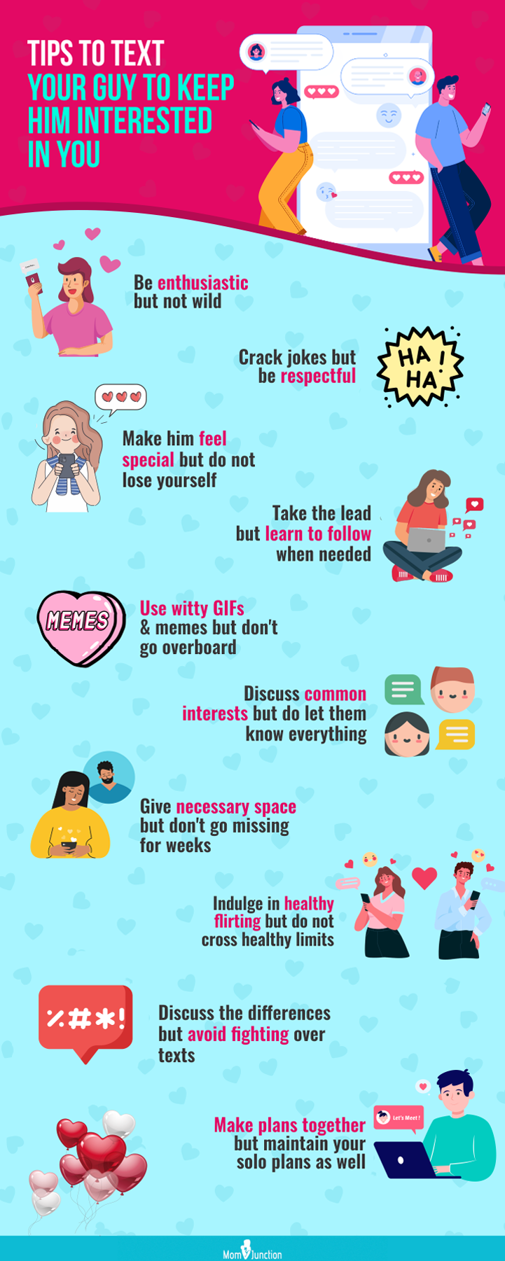 texts to make him think about you (infographic)
