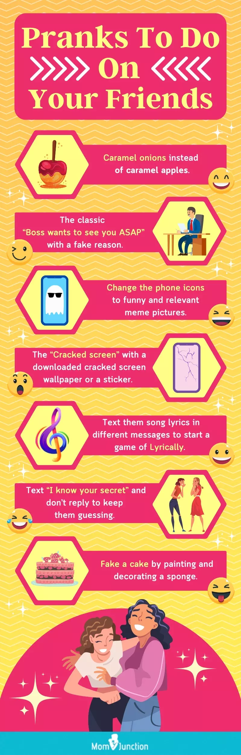 pranks to do on your friends (infographic)