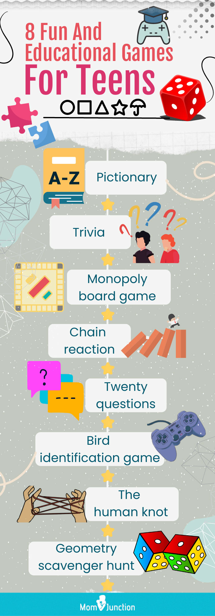 8 fun and educational games for teens (infographic)
