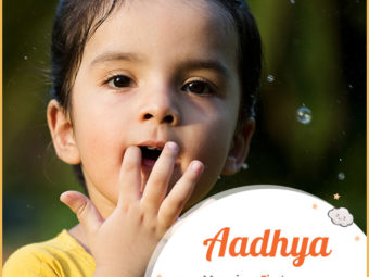 Aadhya, a Sanskrit name
