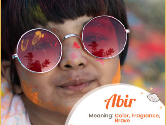 Abir, meaning colors