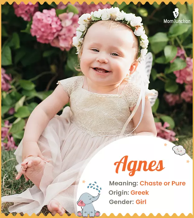 Agnes, a greek name meaning pure