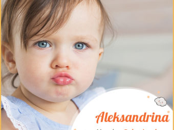 Aleksandrina, meaning little defender