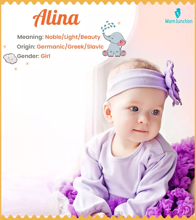 Aleena, a variation of Alina meaning bright, soft, or delicate