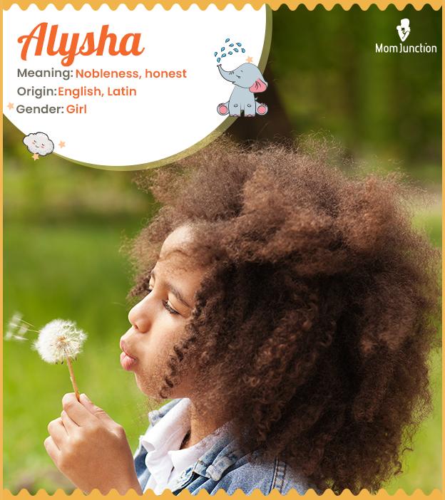 Alysha Name Meaning, Origin, History, And Popularity_image