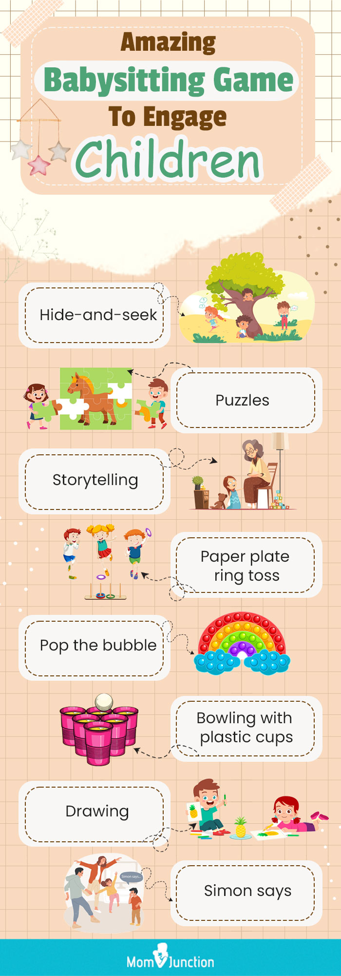 amazing babysitting game to engage children (infographic)