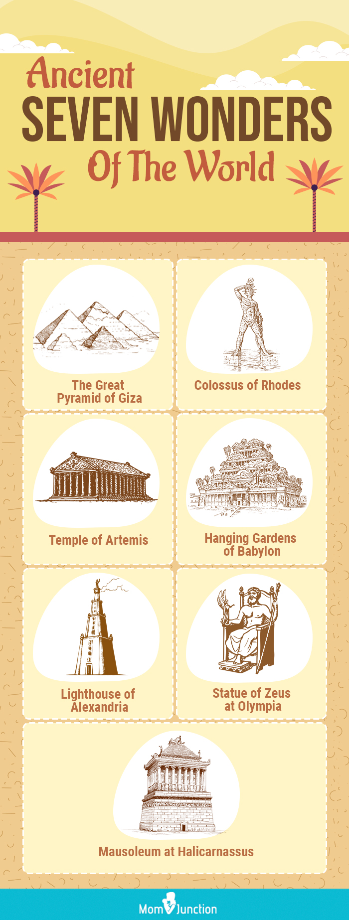 ancient seven wonders of the world [infographic]
