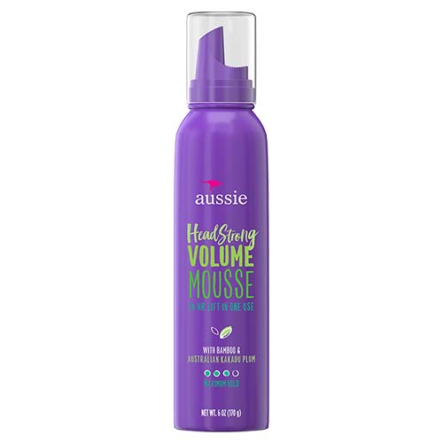 Aussie Mousse, with Bamboo & Kakadu Plum, Headstrong Volume, For Fine Hair, 6 fl oz, Triple Pack