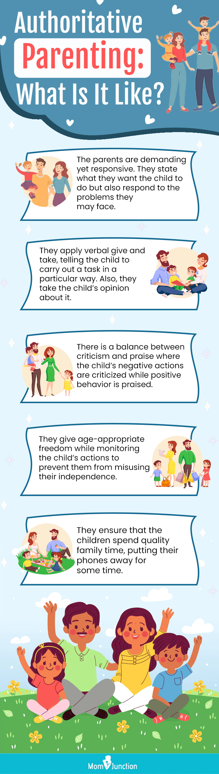 authoritative parenting what is it like (infographic)