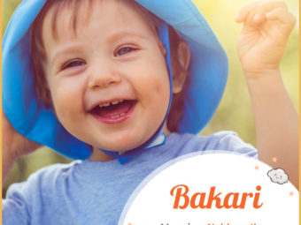Bakari, means noble oath, hopeful, or promising.
