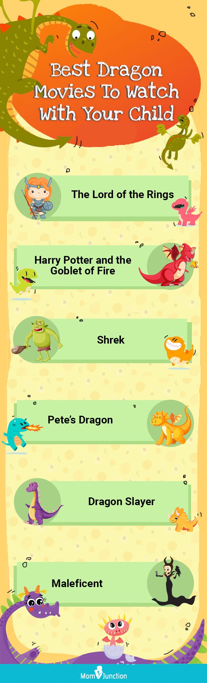 best dragon movies to watch with your child (infographic)