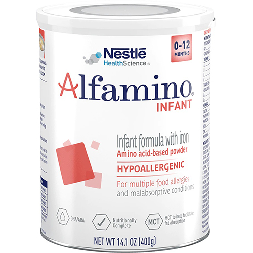 Best lactose-free :Alfamino Infant Formula
