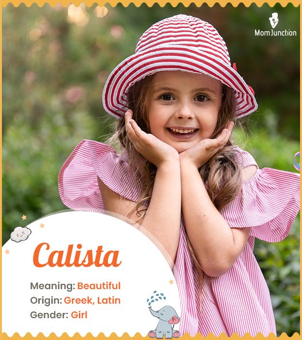 Calista: Name Meaning, Origin, History, And Popularity_image