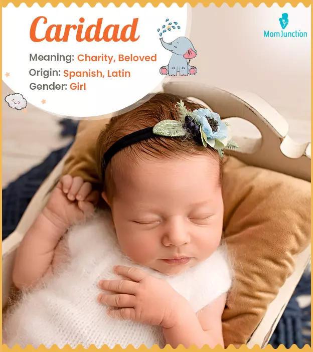 Caridad means belove