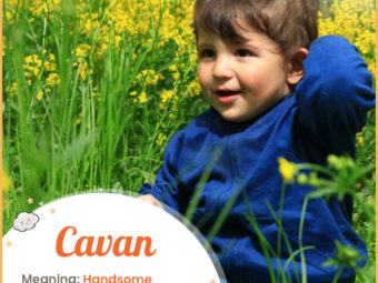 Cavan, meaning handsome