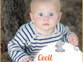 Cecil means blind or sixth child