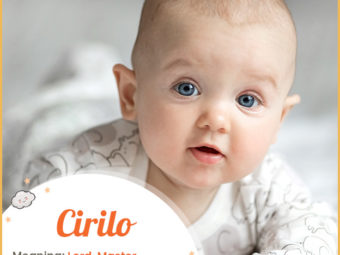 Cirilo means lord