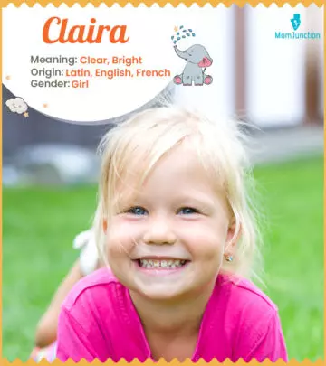 Claire, a bright name for your baby girl