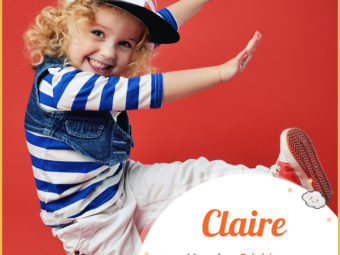 Claire, a bright name for your baby girl