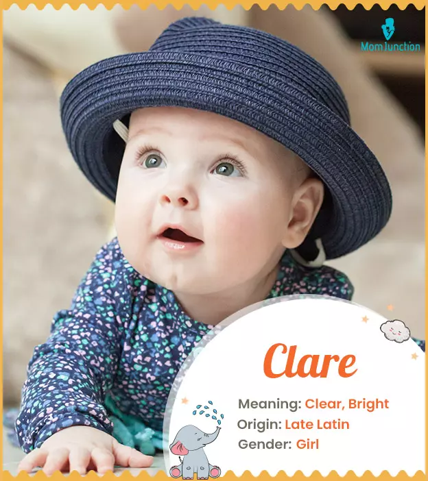 Claire, a bright name for your baby girl