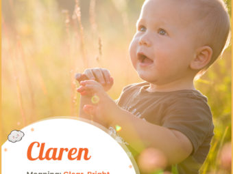 Claren means clear, bright, or famous