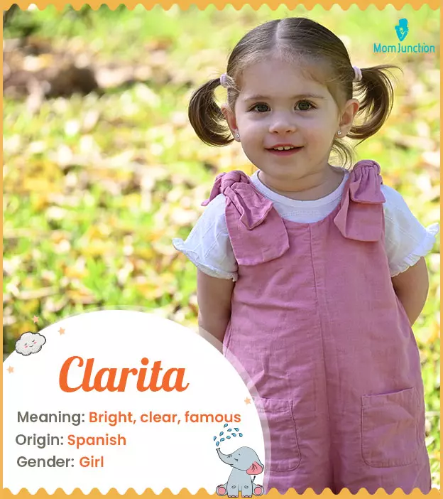 Clarita means bright