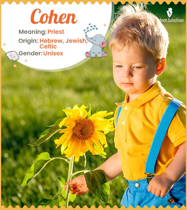 Kohen, a masculine name with deep cultural significance.