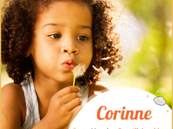Corinne, stylish name meaning beautiful maiden