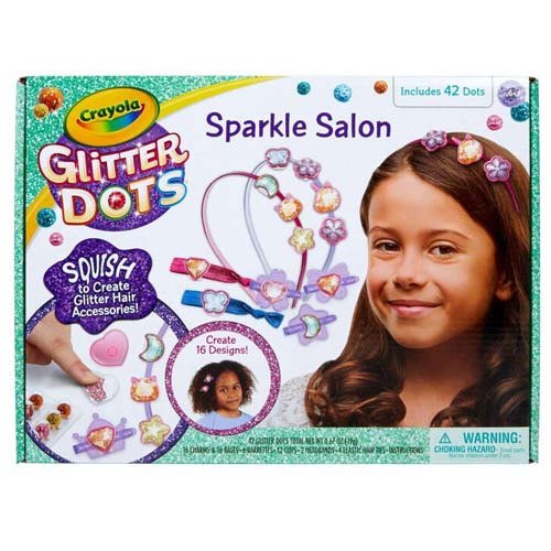 Crayola Glitter Dots Salon Hair Clips Craft